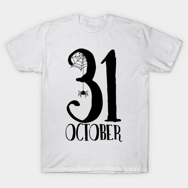 31 October T-Shirt by Coral Graphics